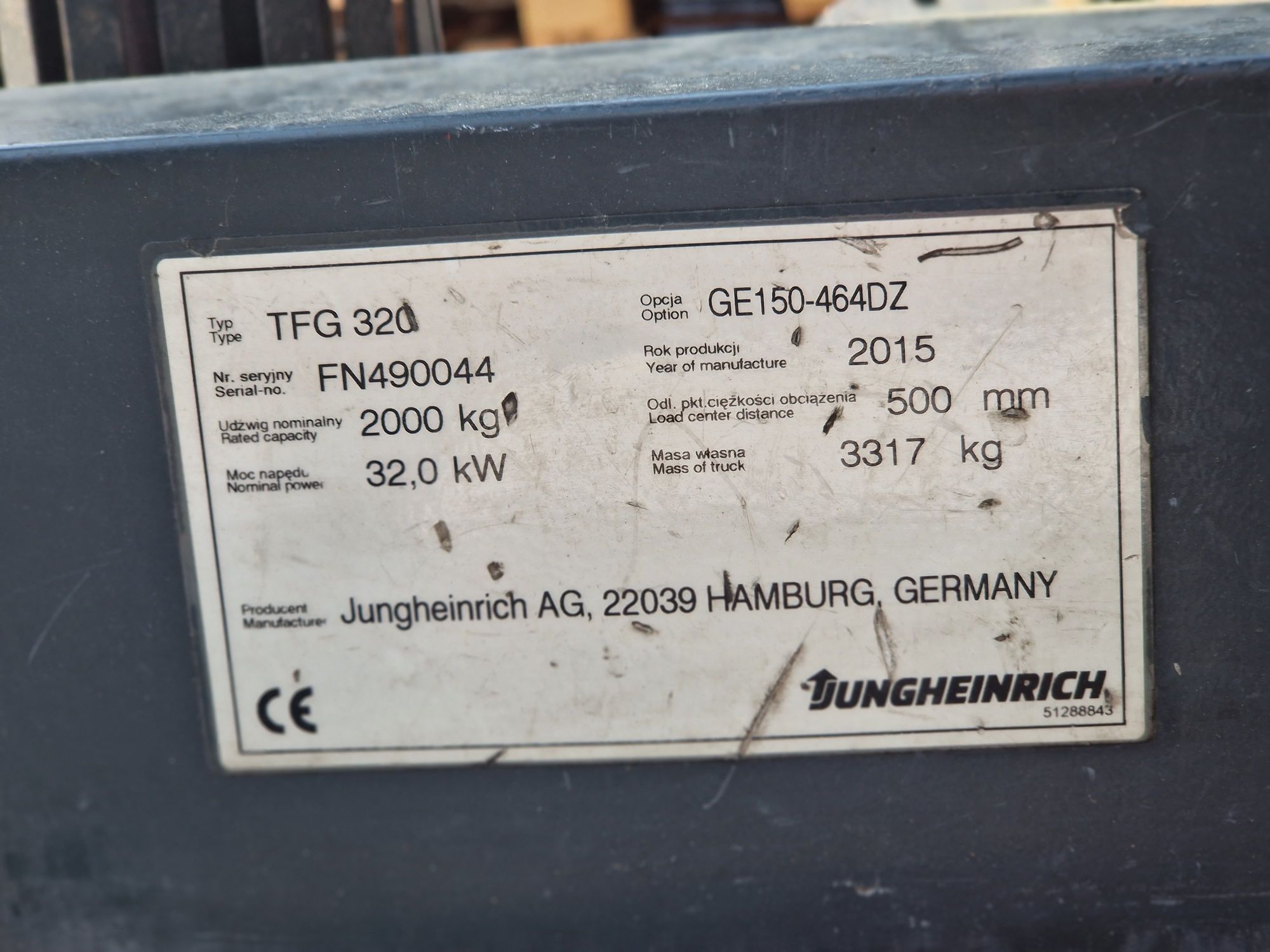 Wózek widłowy Jungheinrich TFG 320 triplex LPG 2015r