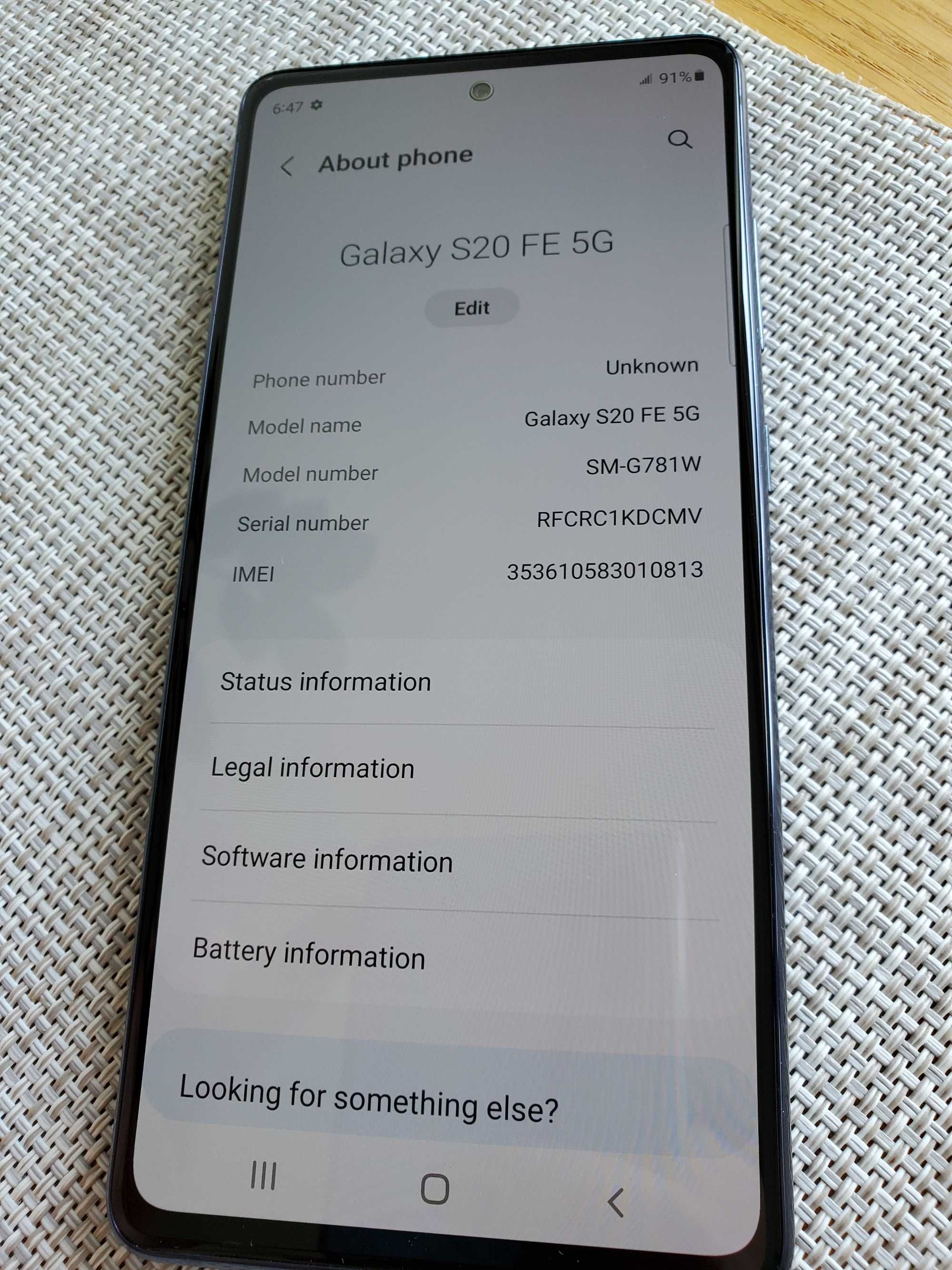 Samsung Galaxy S20 FE 5G Snapdragon 128GB SM-G781W  NEW