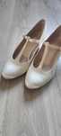 Buty ślubne perłowe beżowe r.39