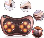Масажна подушка Massage pillow масажер для шиї Роликовий массажер 8028