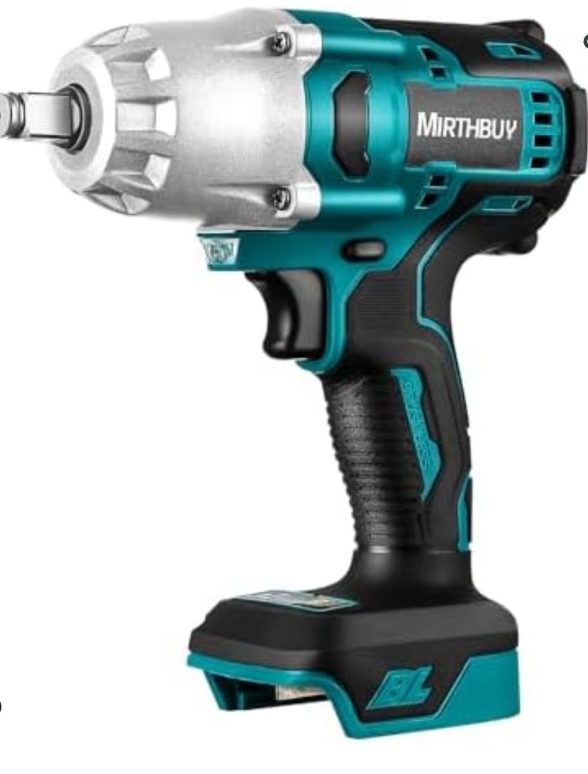 KLUCZ UDAROWY i bateria jak Makita 600Nm 18V brzeszczotkowy zakretarka