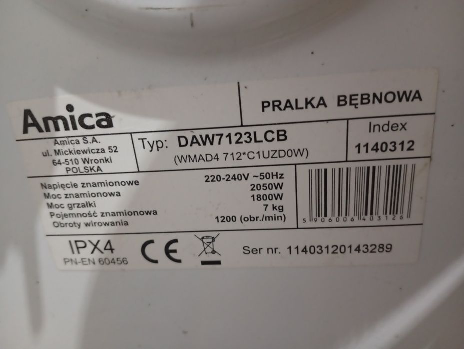 Pralka Amica stan bardzo dobry