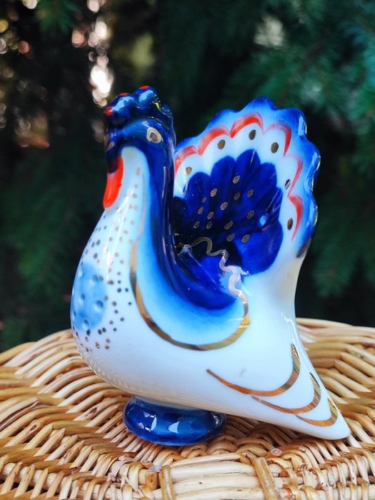 Porcelana LFZ ( ЛФЗ) ZSRR solniczki Indyk, kura