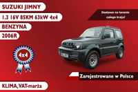 Suzuki Jimny 2006R 4x4, Klimatyzacja, Zarejestrowany w Polsce, VAT-marża!