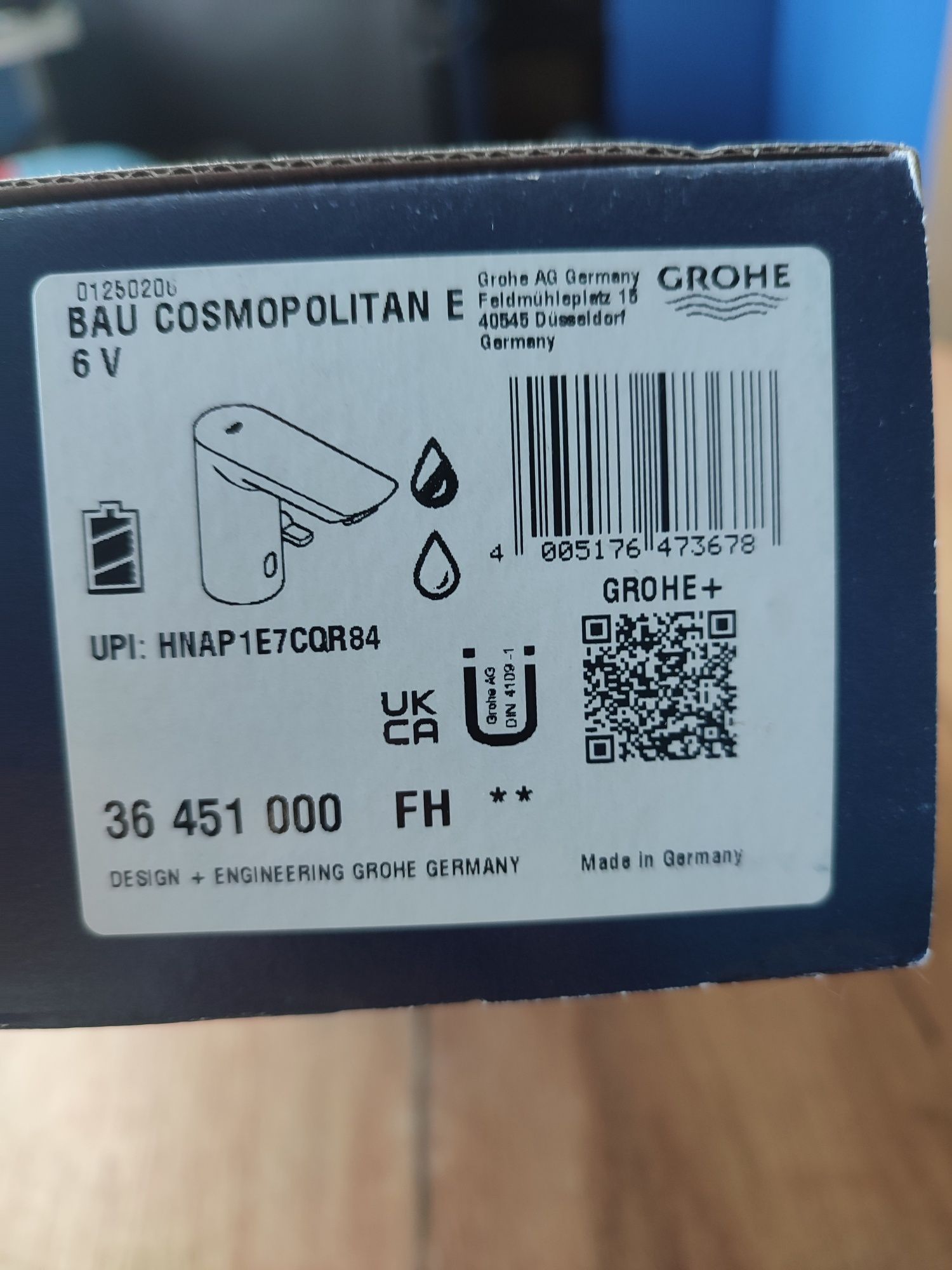 Bau Cosmopolitan E Elektroniczna bateria umywalkowa na podczerwień