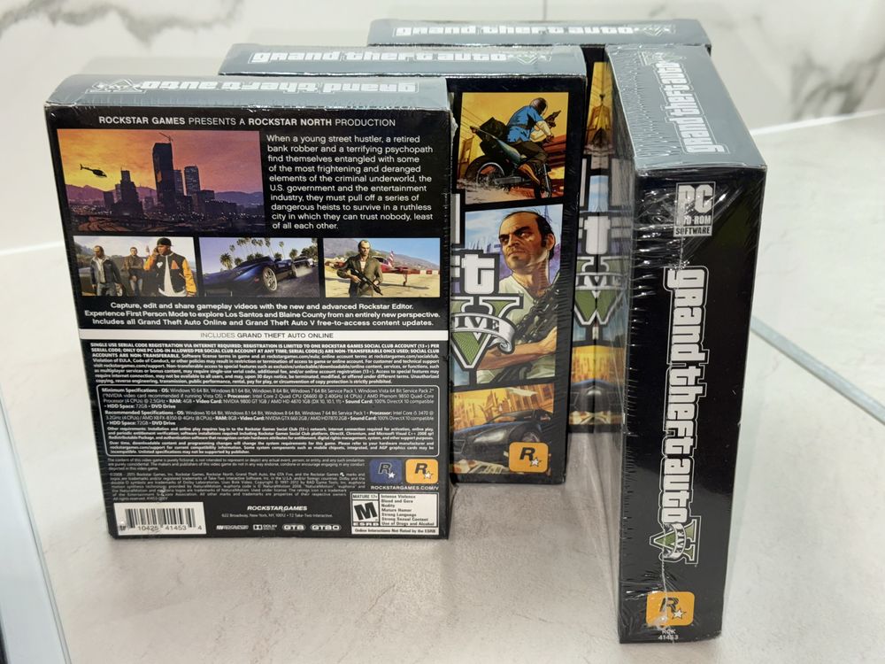 GTA 5 НОВА Запечатана Grand Theft Auto V ПК  - 7 дисків