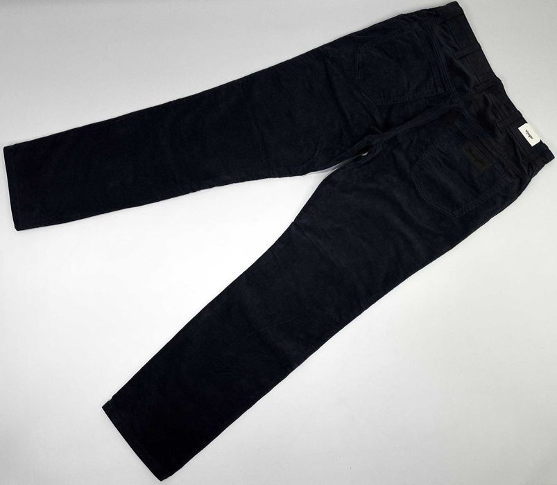 Spodnie męskie sztruksy Wrangler Texas Slim 822 Dark Navy W34 L34