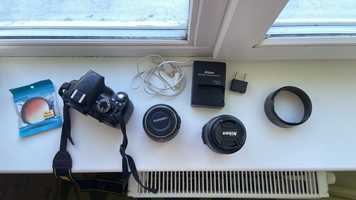 Nikon d3100+50mm 1.8+kit 18-55