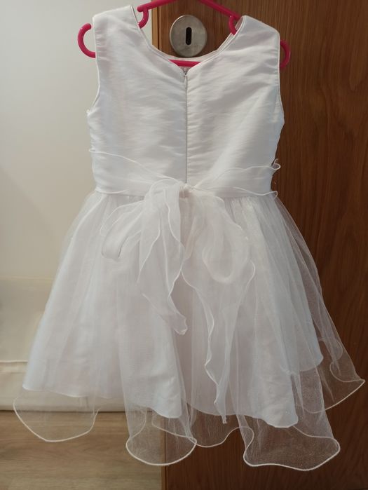 Vestido menina das alianças com tiara