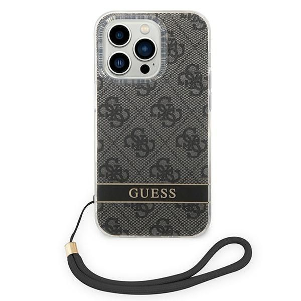 Guess Etui na iPhone 14 Pro 6,1" - 4G Motyw Czarny