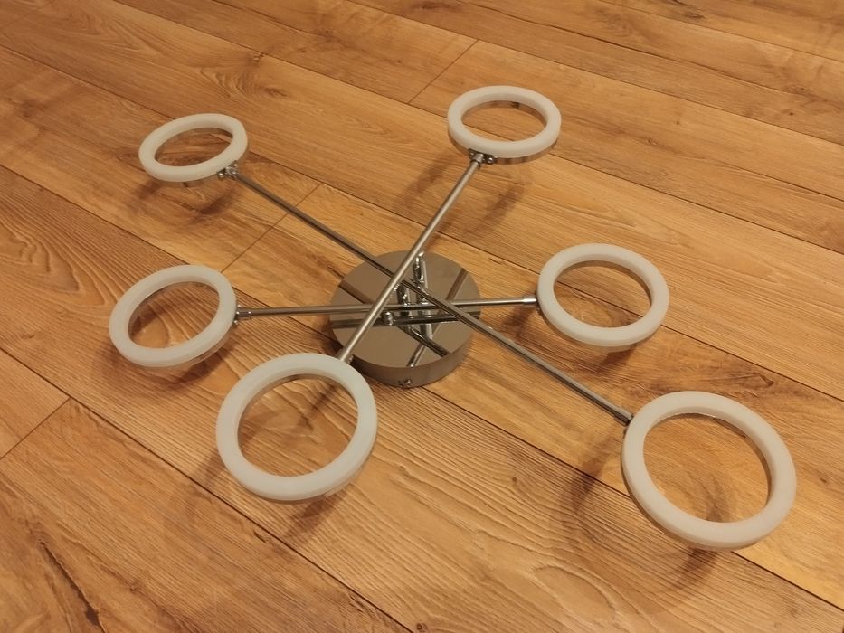 Lampa sufitowa LED 6 ringów