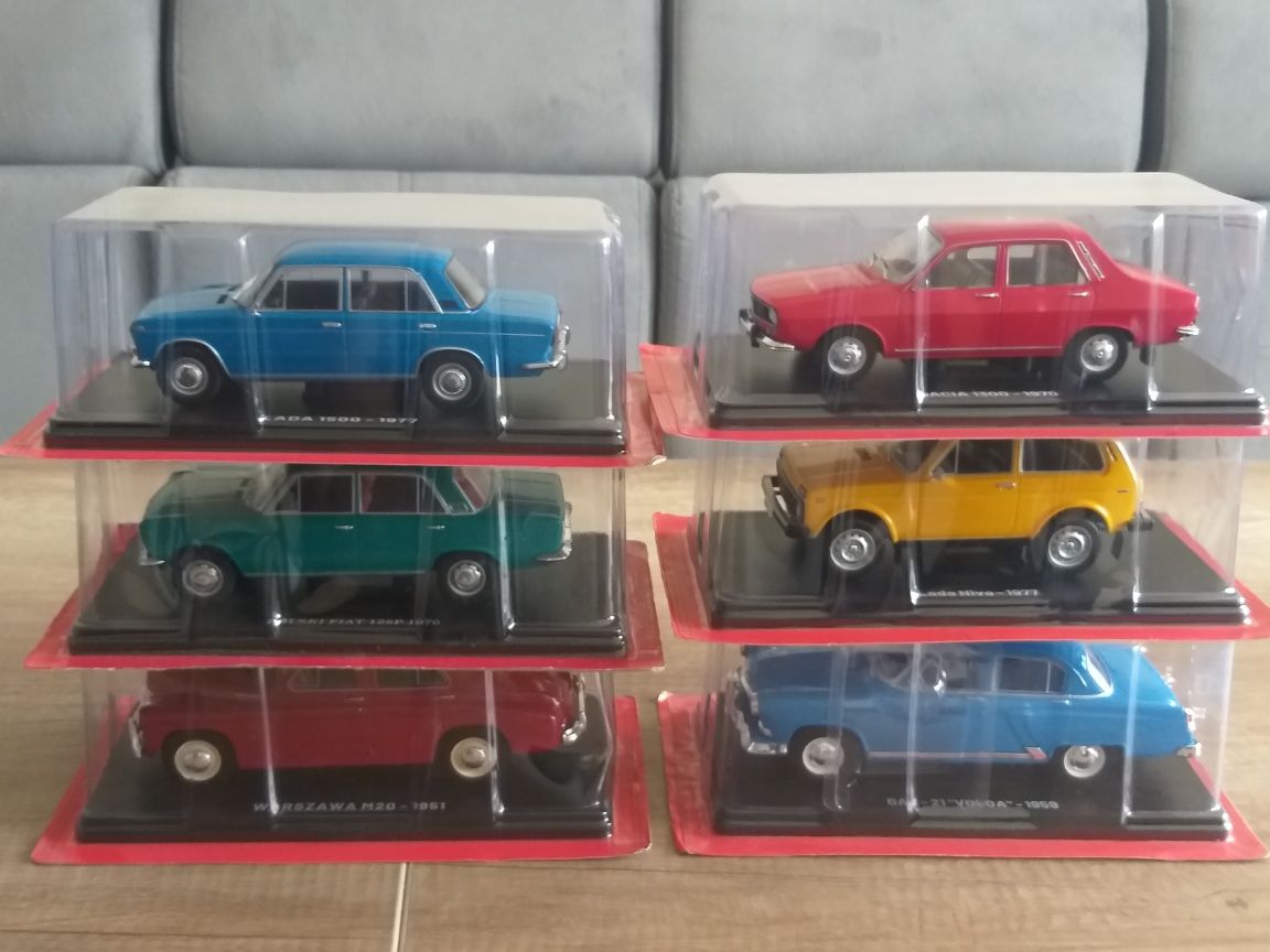 Polonez 1978 + Samochody PRL zestaw 1:24