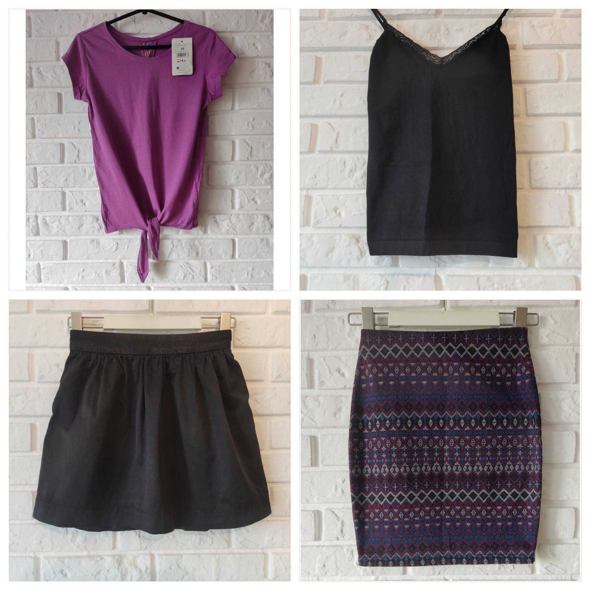Duża paczka ubrań! Ubrania + biżuteria! Rozmiar XS/S! New Look, H&M