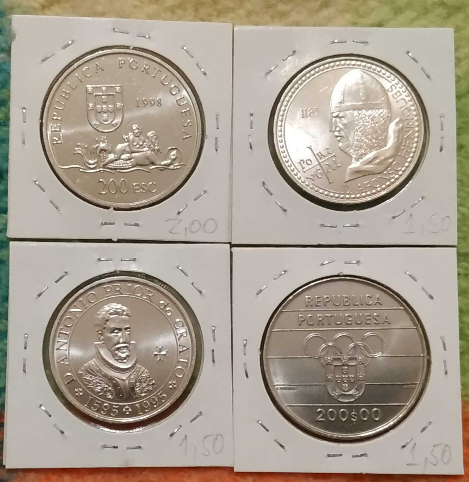 I - lote de 4 moedas