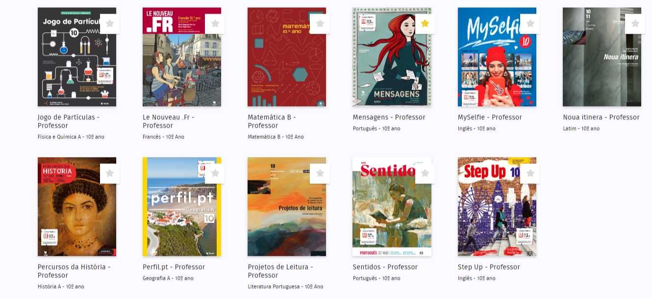 Dossiers do Professor dos livros do 10º ano - Novos Manuais