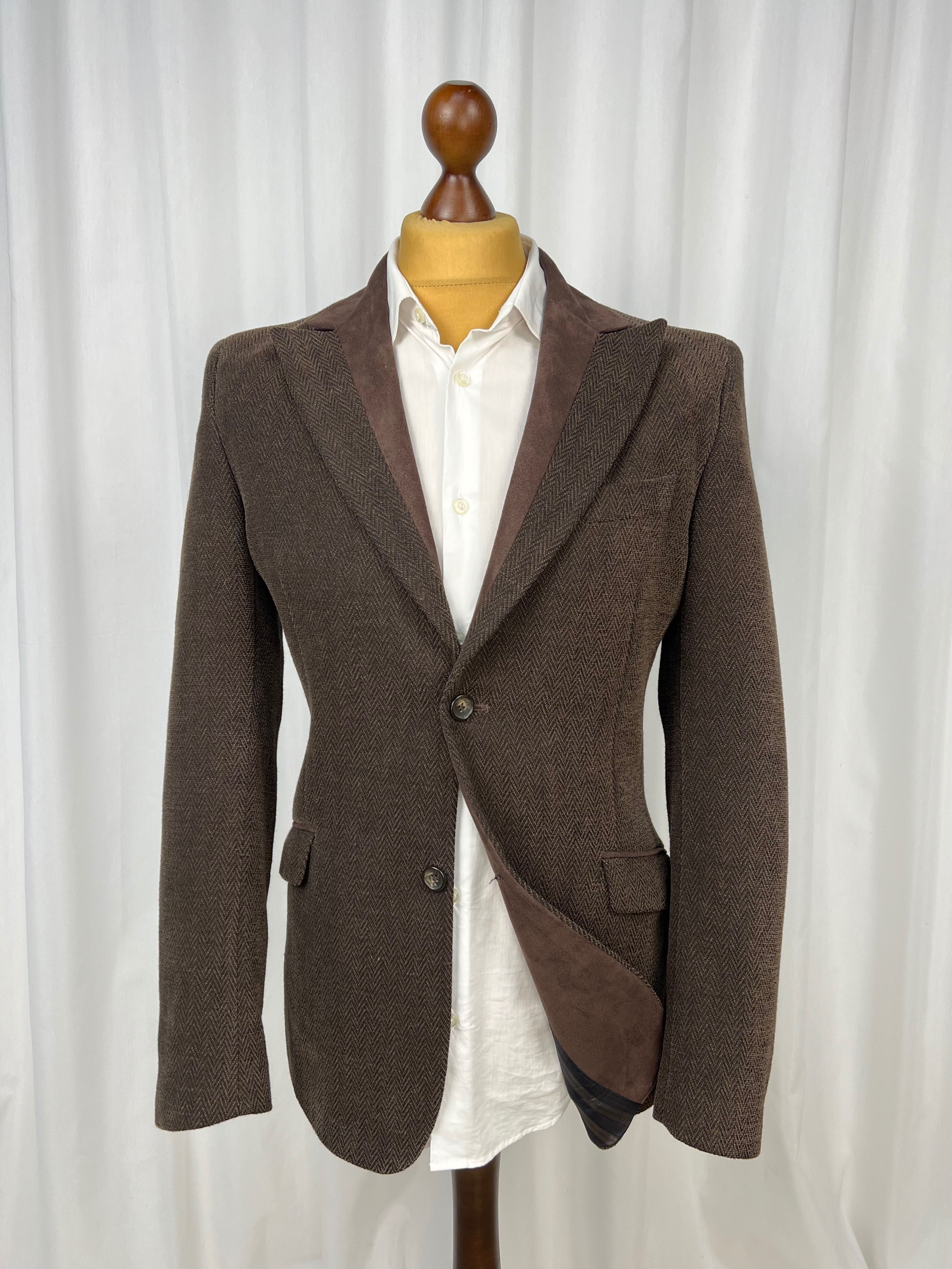 DOLCE&GABBANA Peak Cotton Blazer елегантний приталений блейзер Дольче