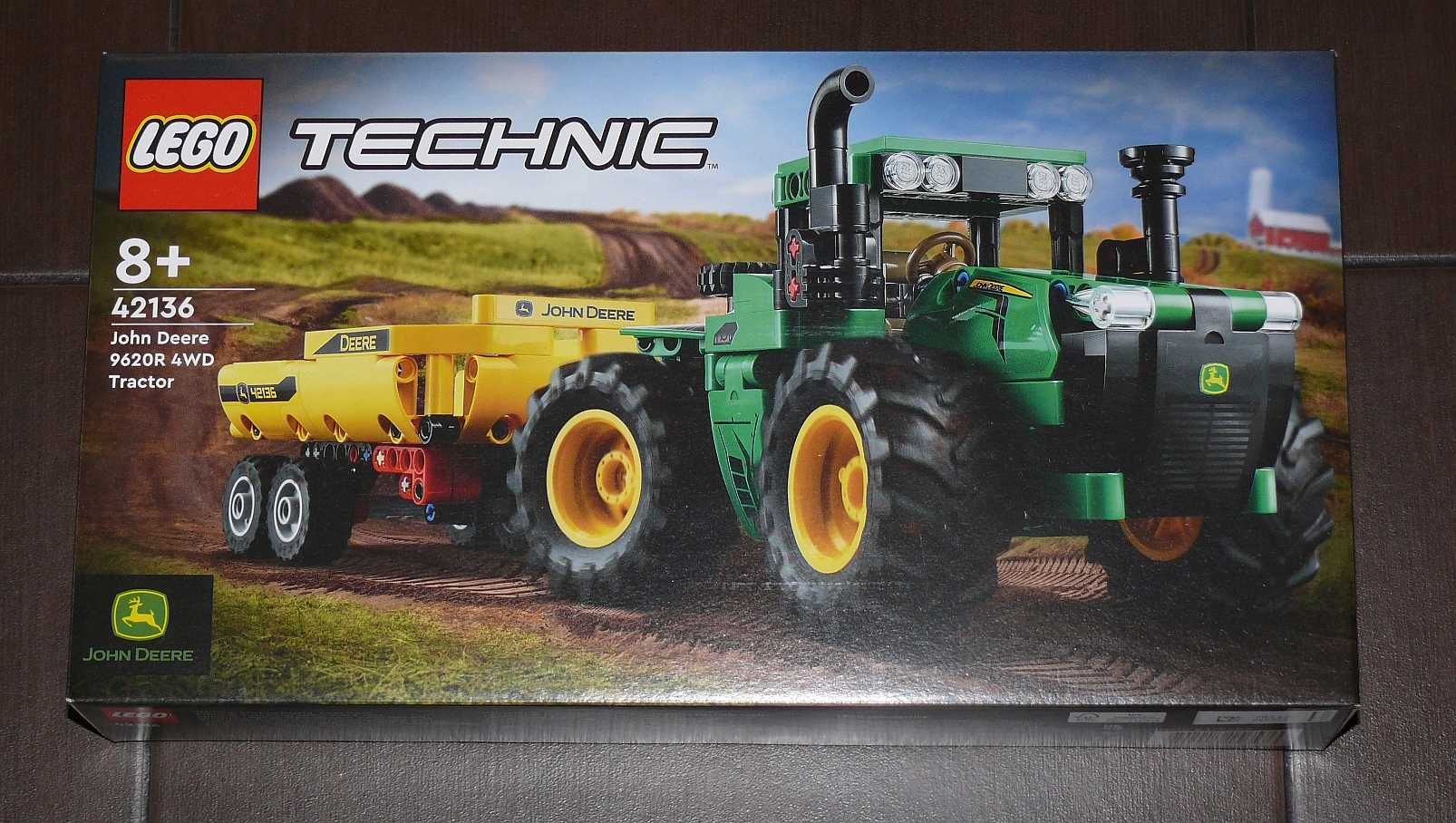 LEGO 42136 Technic - Traktor John Deere 9620R 4WD - idealny stan