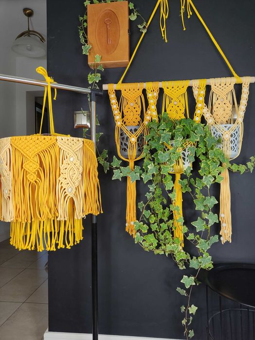 Abażur w stylu Boho - kolorowy