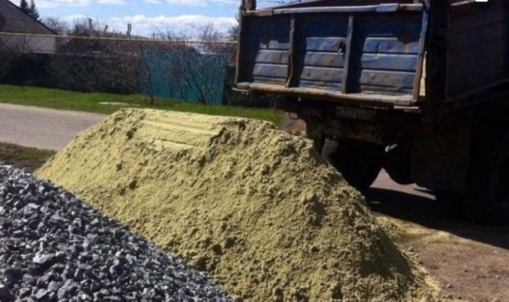 Песок речной карьерный желтый Белый