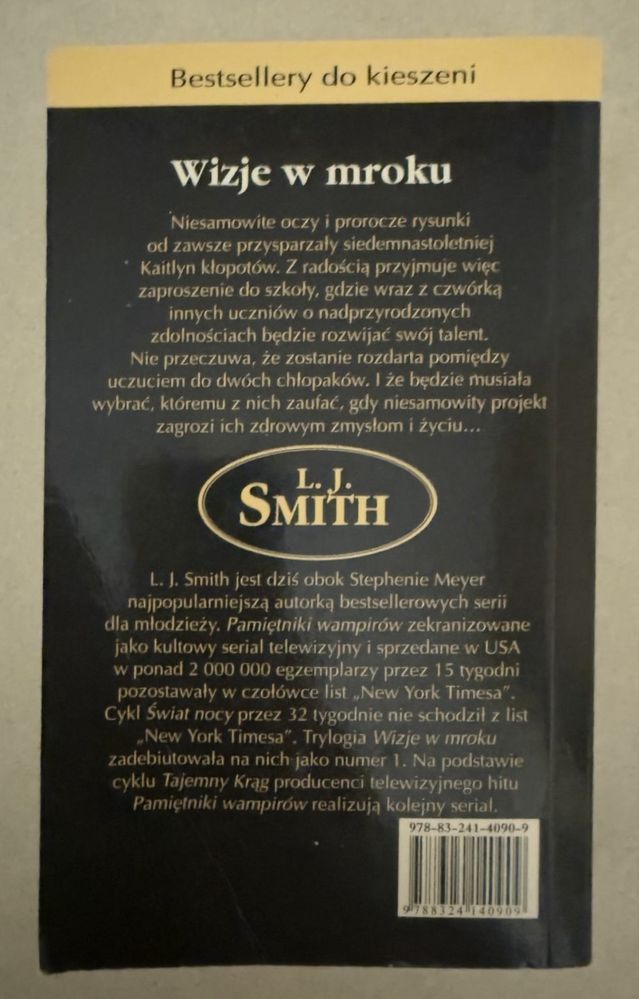 Książka “Wizje w mroku” - L.J Smith