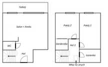 Mieszkanie Dwupoziomowe 59m2+18m2 Strych/Duży balkon /Zielone Wzgórze/