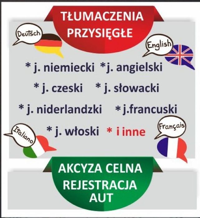 Czeski * słowacki * ukraiński * ros * litewski- tłumaczenia przysięgłe