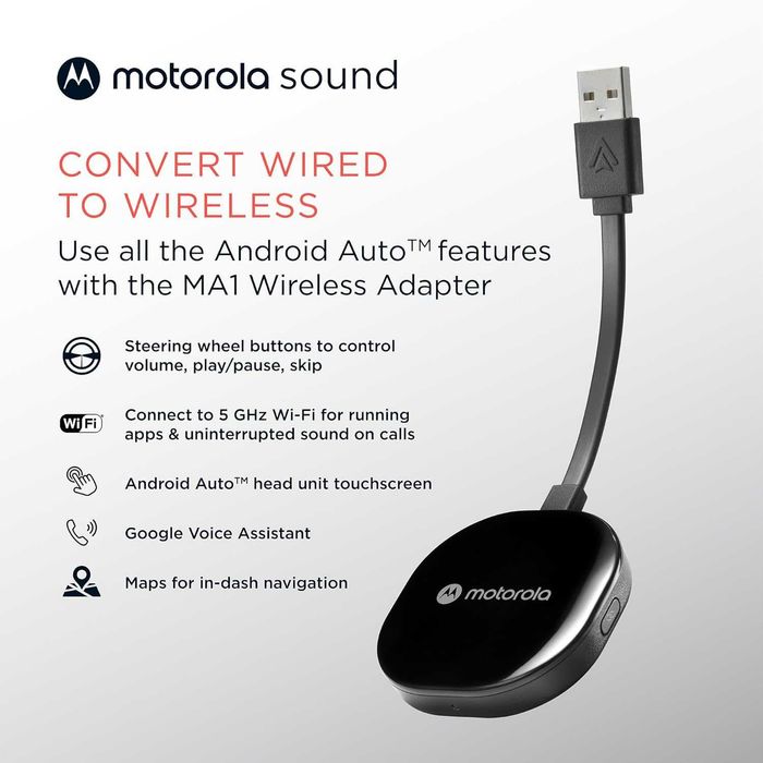 Adaptador Motorola MA1 Android Auto