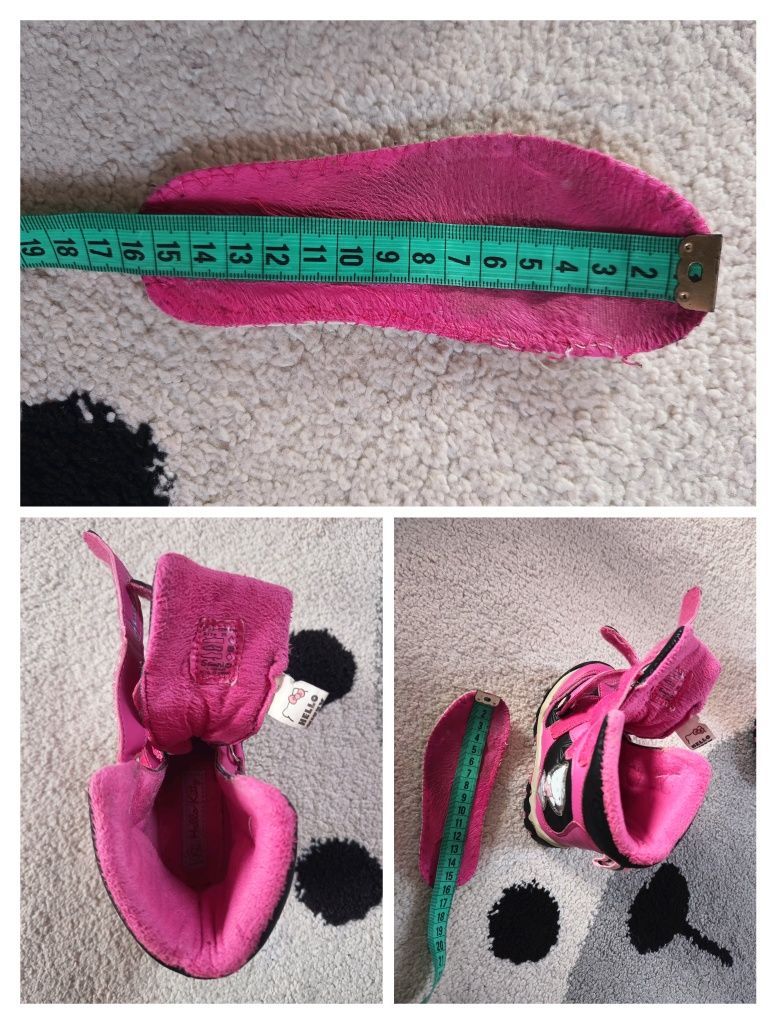 Buty zimowe dziewczęce kozaki/ śniegowce 25