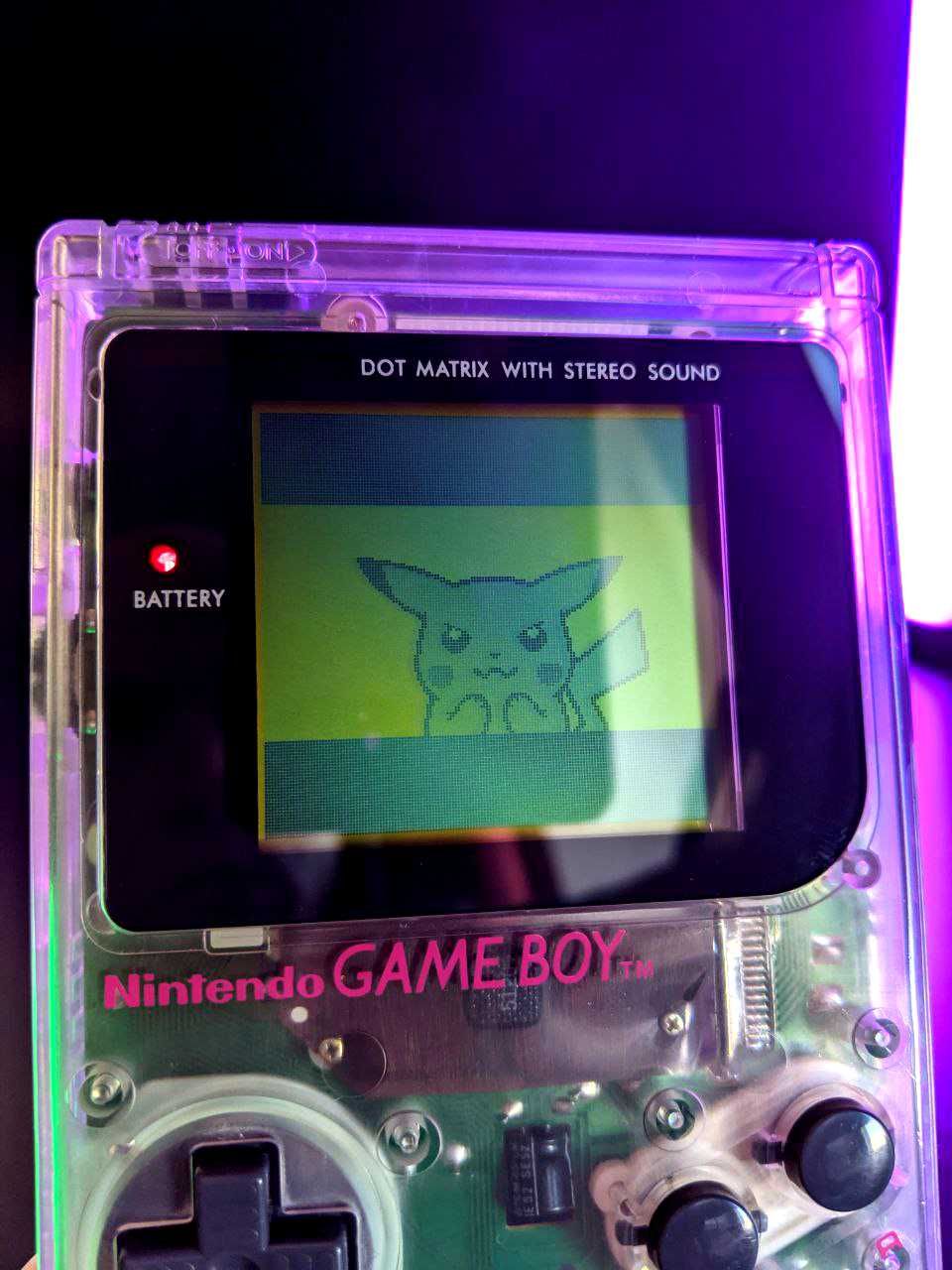 Nintendo Game Boy Classic DMG-01 transparent