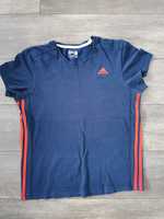 Koszulka t-shirt męski niebieski adidas