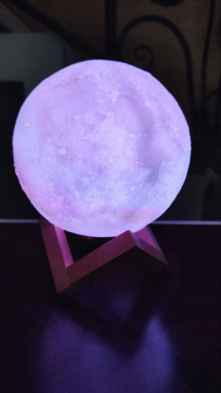 Ночник с пультом 3D Луна светильник  Moon 15 см Пульт Д/У