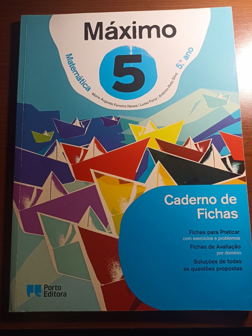 Caderno de fichas "Máximo 5"-5°ano