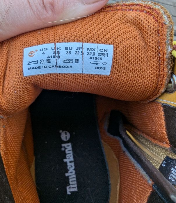 Кросівки черевики ботинки Timberland 36 р шкіра нубук