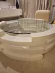 Mesa de Centro MDF Lacada Branco Brilho