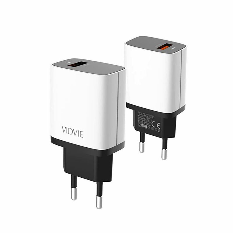 Ładowarka sieciowa VIDVIE PLE215 1.2A 1xUSB + kabel microUSB, Vidvie