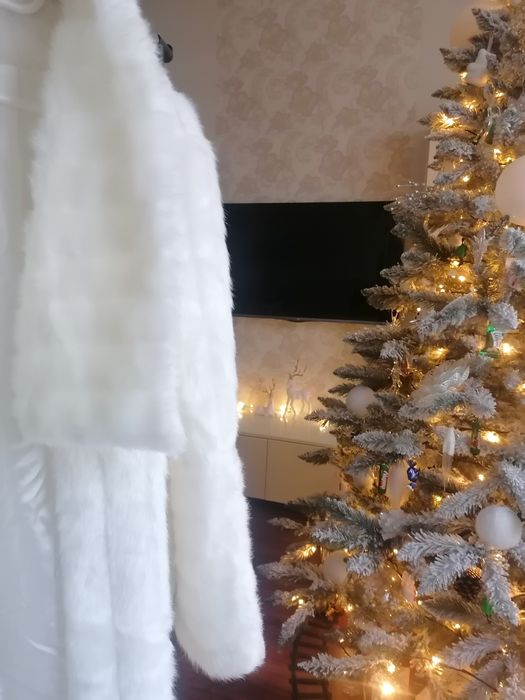 Шуба (пальто) хутряна типу норка, р. S/M