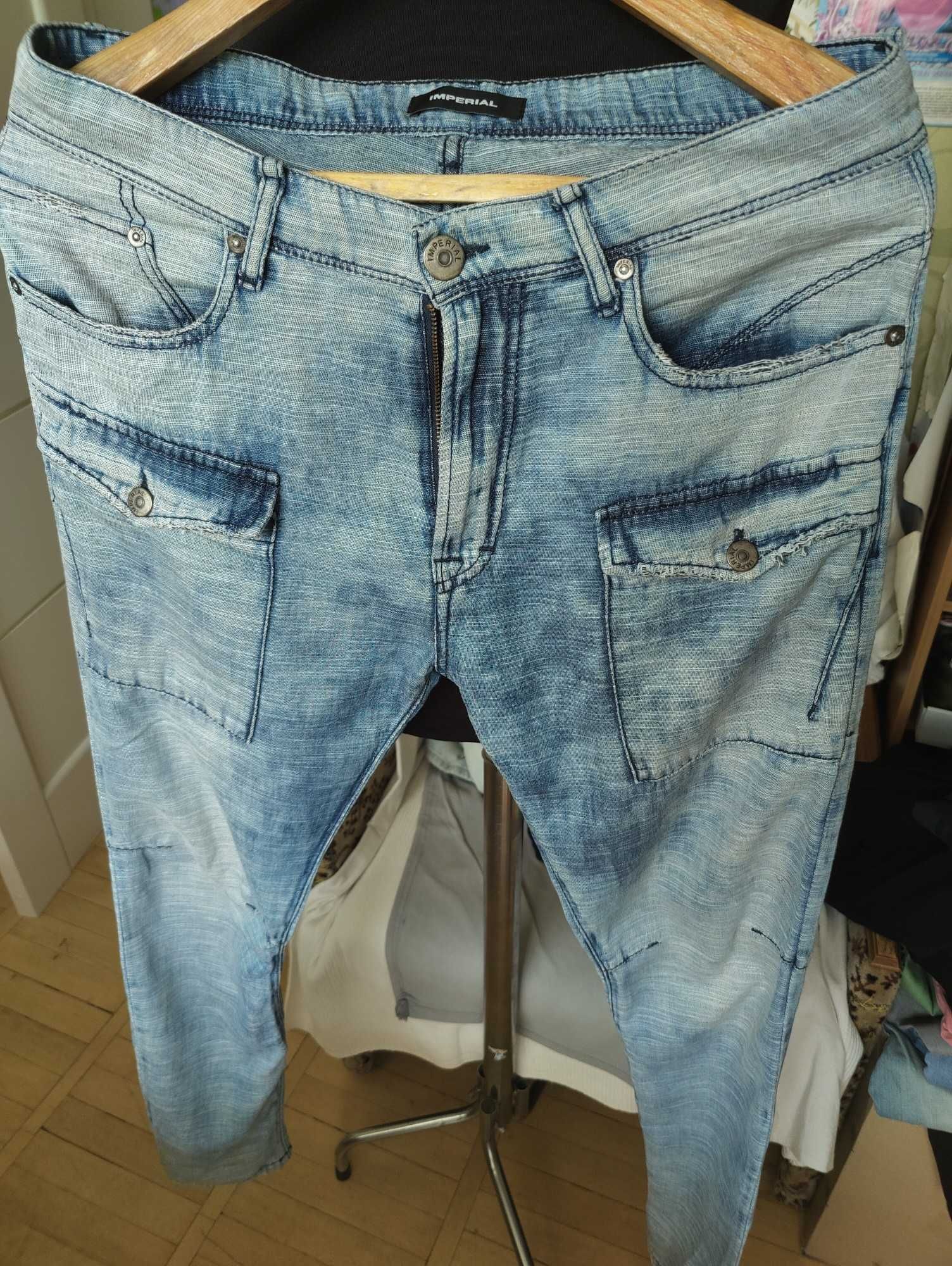 Джинсы Imperial jeans Italy w32 stretch blue.