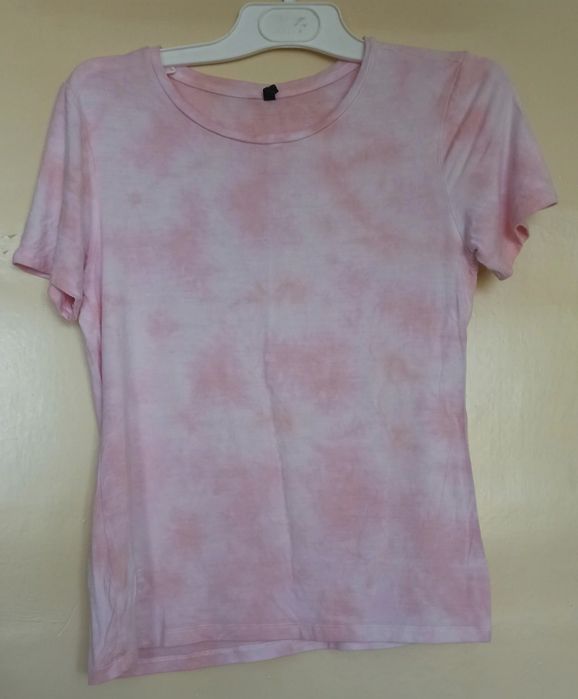 T-shirt tie-dye różowy