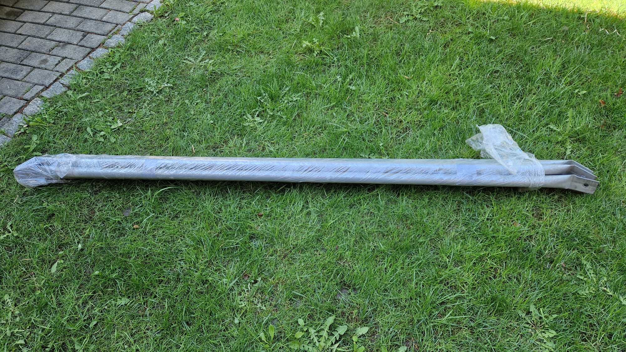 Rury aluminiowe fi 48, gr. śc. 3mm dł. 2m i 1m + rury ocynk.fi42, fi50