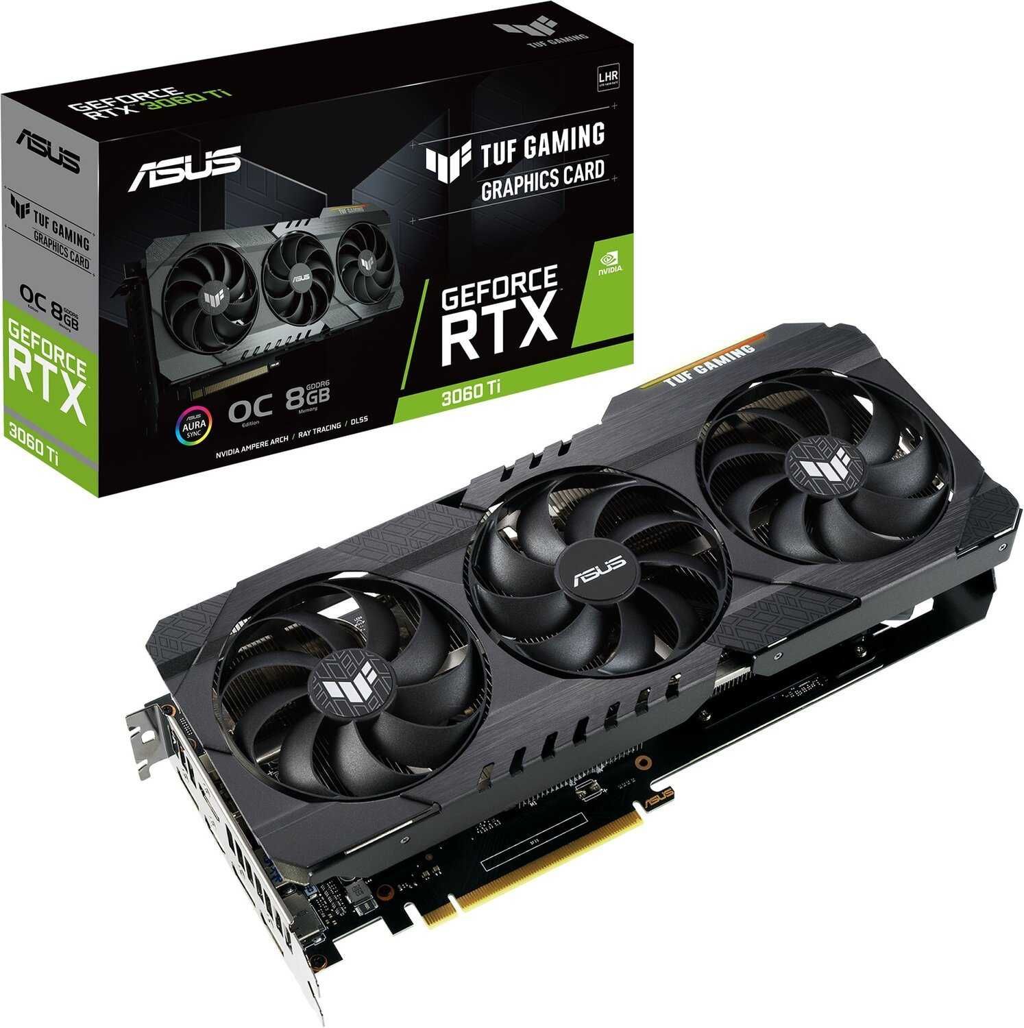 Продам вiдеокарту ASUS TUF RTX 3060ti 8gb