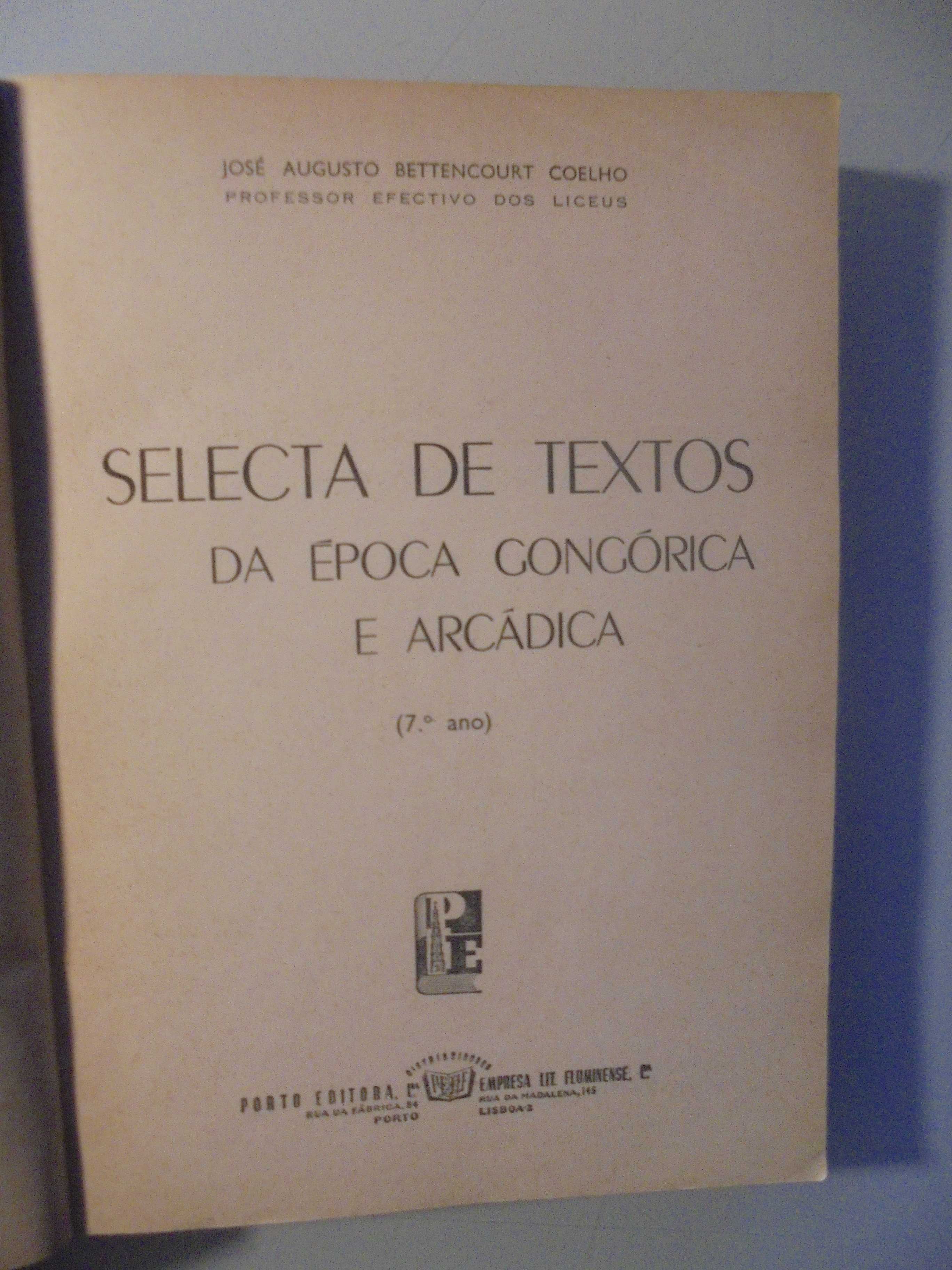 Coelho (José  Bettencourt);Selecta de Textos da época Gongórica