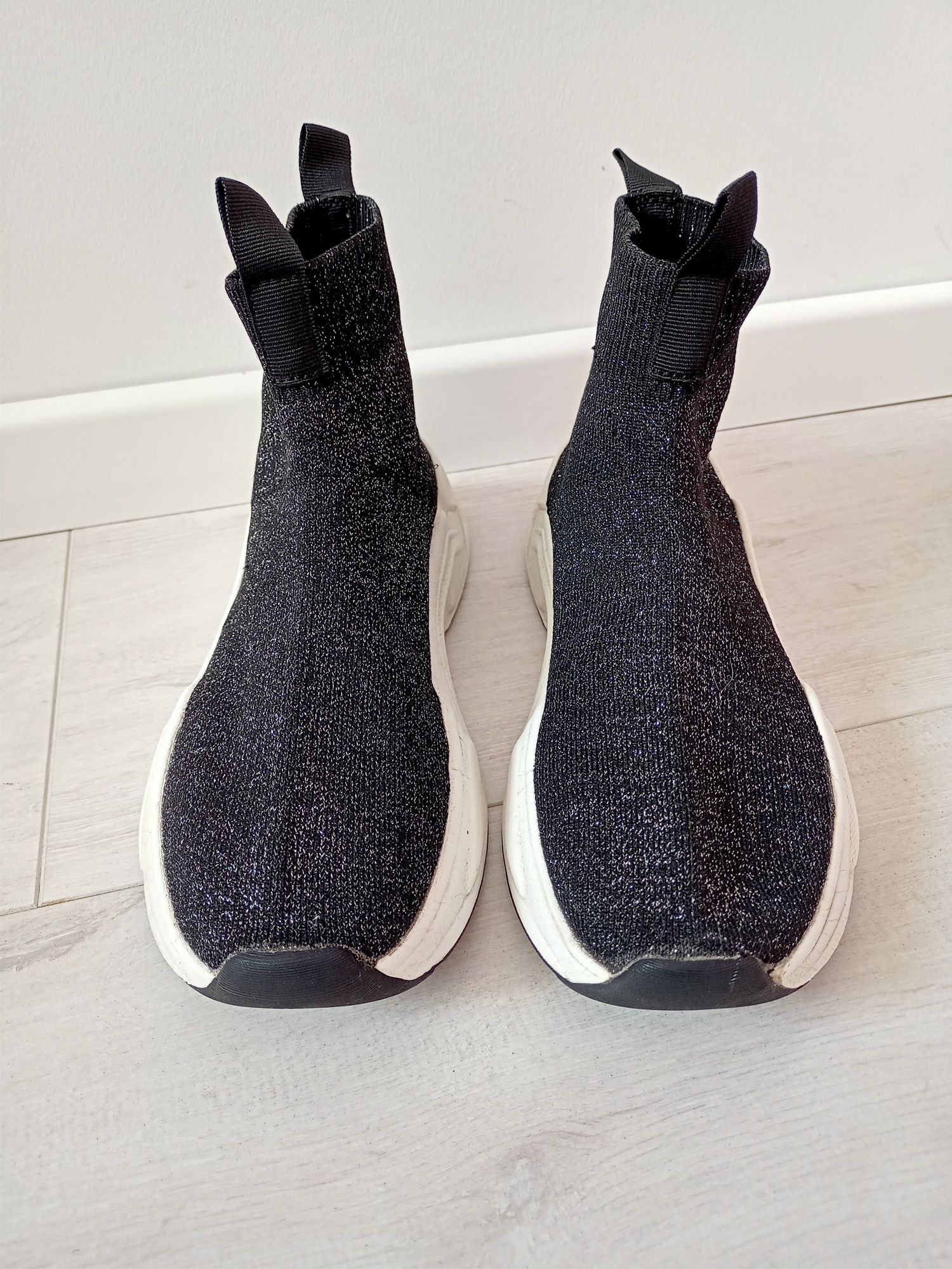 Buty sportowe 36 H&M damskie wsuwane skarpetkowe materiałowe sneakersy