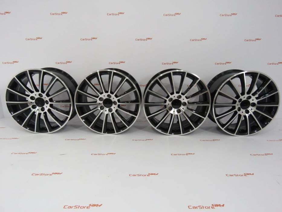 Jantes Look  Mercedes Turbine 17 x 8 et45 5x112 Pretas + Polidas