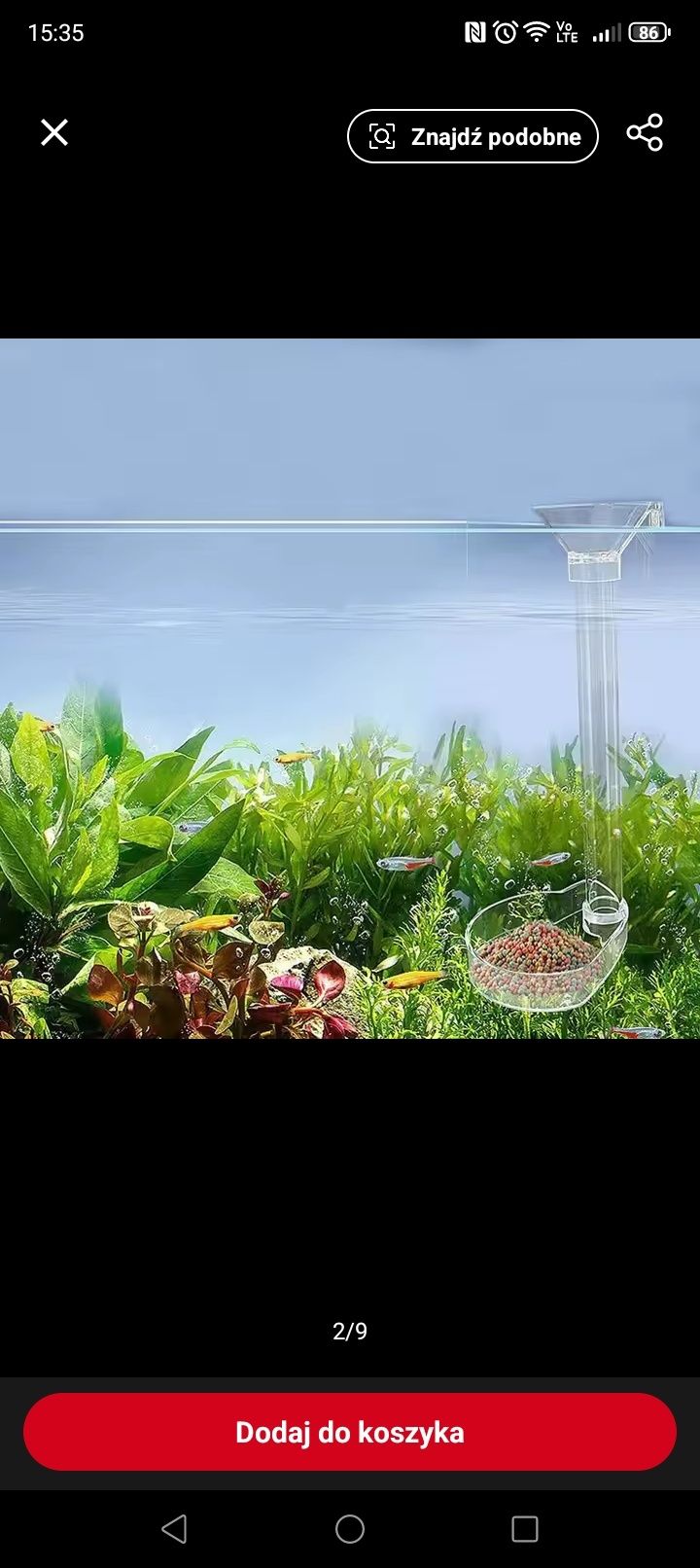Karmnik dla ryb krewetek akwarium krewetkarium