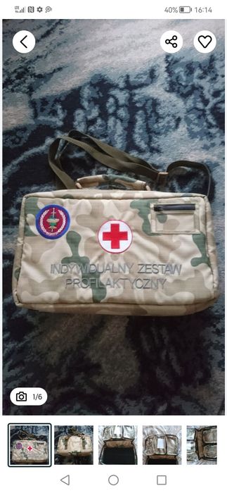 Torba wojskowa sanitariusza. IRAK/AFGANISTAN