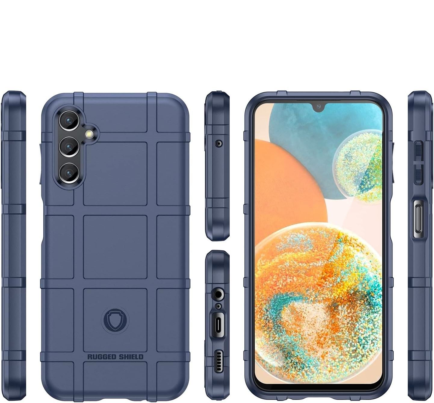 Silikonowe Plecki Case Samsung Galaxy A14 5G Etui Granatowe