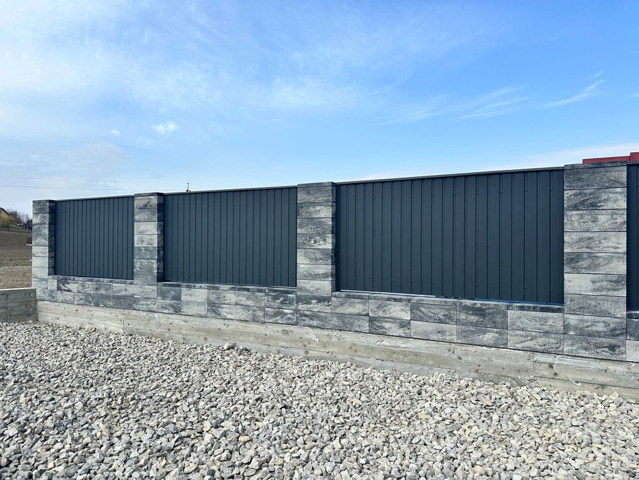 Блок для паркану, огорожа бетонна, модульний блок