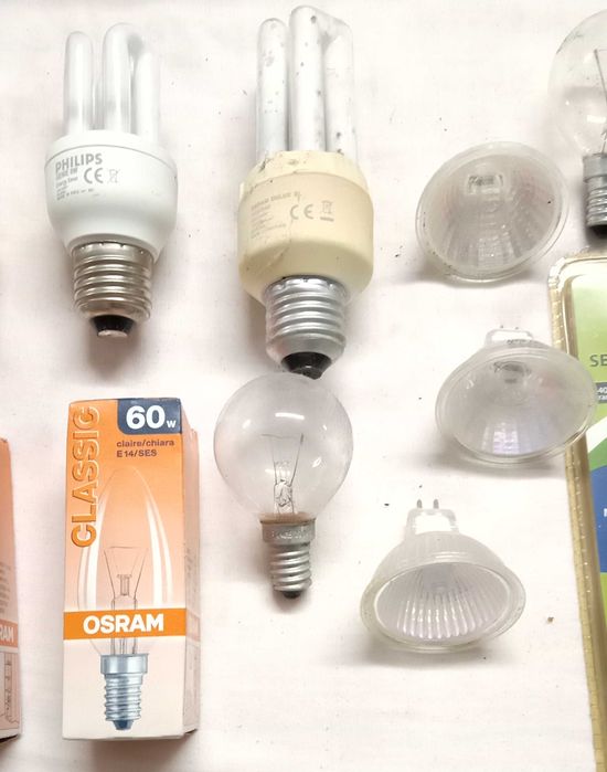 Lâmpadas novas e diversas, todo o lote (nº 11) por 5€