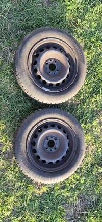 Opony letnie na felgach stalowych Continental 175/65 R14 4x100