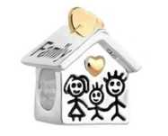 Charms domek dom do pandora happy family srebro s925 syn beads koralik